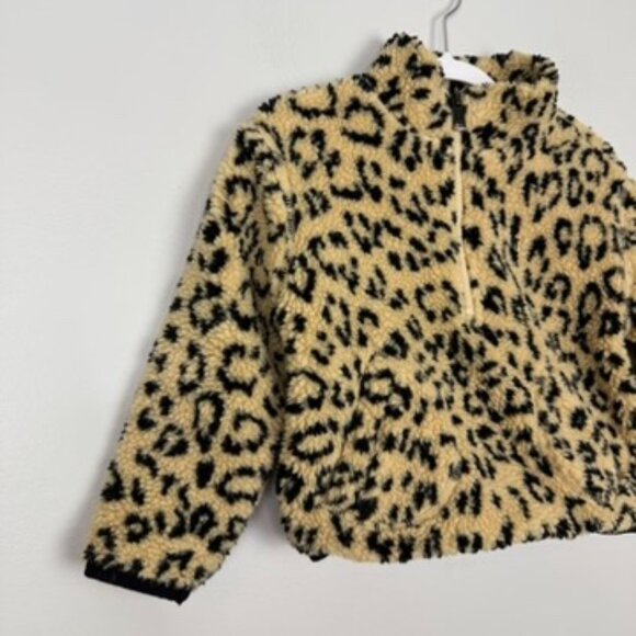 Polo Ralph Lauren Toddler Sherpa Pull on Sweater Sz 4T Animal Print Girls - Picture 2 of 9